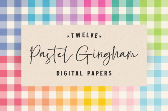 Download Pretty Pastel Gingham Digital Papers - Pastel gingham digital papers Collection