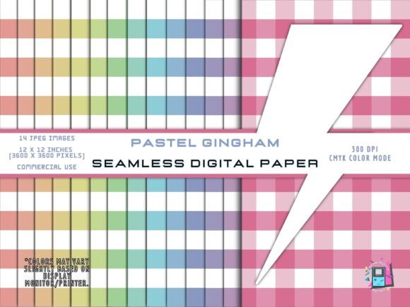 Download Seamless Pastel Gingham Digital Papers - Pastel gingham digital papers Collection