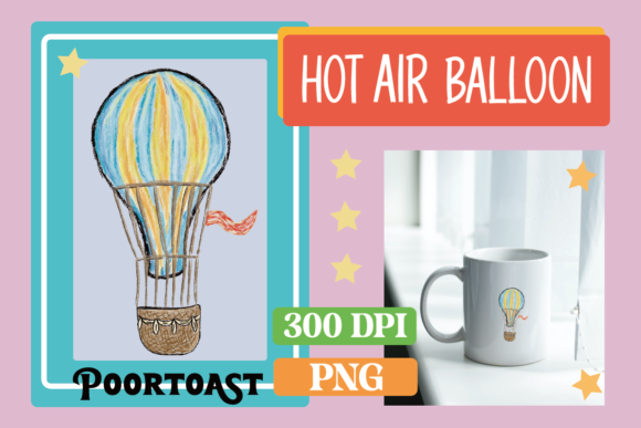 Download Hot Air Balloon Crayon Clipart - Premium Resources
