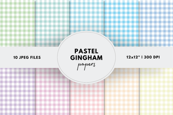 Download Pastel Gingham Digital Papers - Pastel gingham digital papers Collection