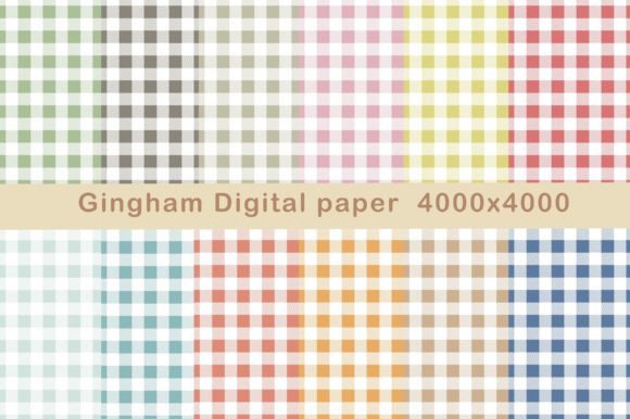 Download Pastel Gingham Digital Papers - Pastel gingham digital papers Collection