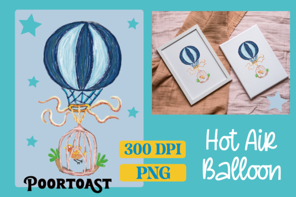 Download Hot Air Balloon Crayon Clipart - Premium Resources
